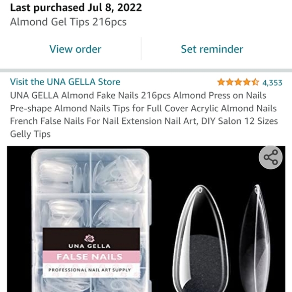 FREE!* Almond Shape Press-On Gel Nails - Picture 6 of 6